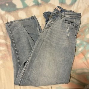 High ride straight jeans